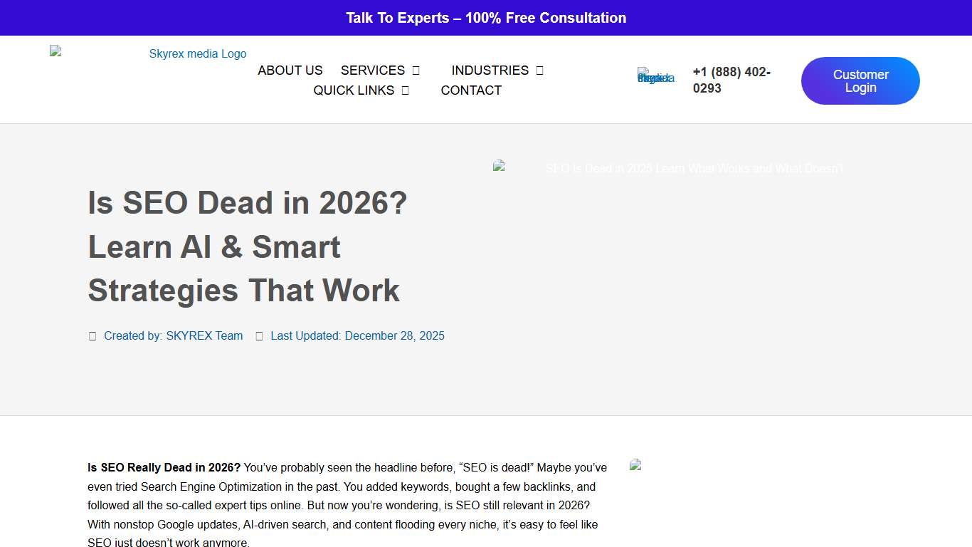 Is SEO Dead in 2026? Learn AI & Smart Strategies That Work