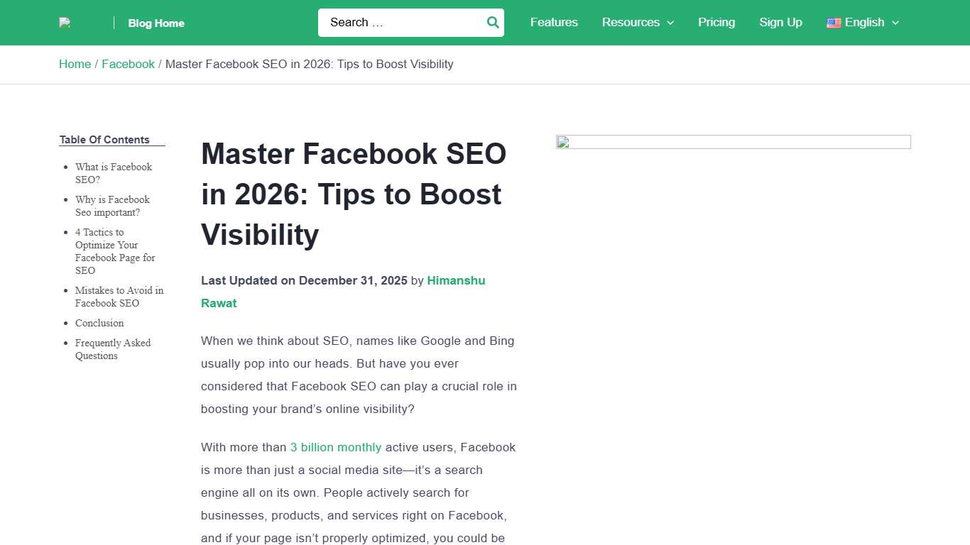 Master Facebook SEO in 2026: Tips to Boost Visibility - Outfy