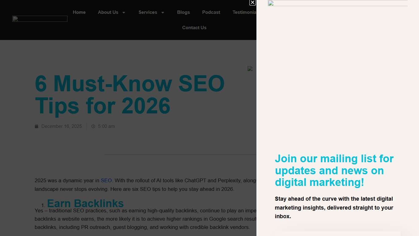6 Must-Know SEO Tips for 2026 - RW Digital - Vancouver Digital Marketing Agency